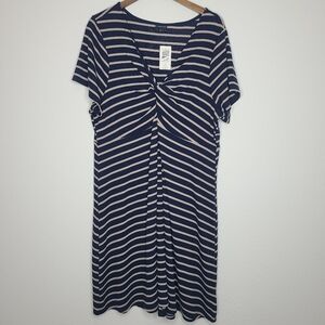Torrid Mini Rib Knit Twist Front Skater Dress New with Tags 3 Plus